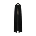 thumbnail image 1 of Minnieouse Capa elegante vestido de capa con hielo Spl ocasiones especiales capa capa con capucha medieval capa capa X capa Disfraces de disfraces negro 180cm, 1 of 6