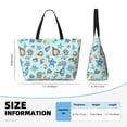 thumbnail image 4 of Kdxio Sea Shells 2 for Beach Bag for Women Large Beach Tote Bag Waterproof Sandproof Swim Bag with Zipper Pockets Beach Vacation Travel, 4 of 7