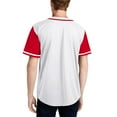 thumbnail image 2 of Men's Baseball Jersey Button Down Premium Hip Hop T Shirts Sports Uniform, 2 of 4