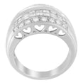 thumbnail image 4 of 14KT White Gold 1.5 CTTW Round, Baguette and Princess Cut Diamond Ring(H-I,SI2-I1), 4 of 5