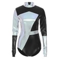 thumbnail image 4 of Women Shiny Racing Driving Bodysuit Patchwork High Cut Racing With Arm Sleeves For Pole Dancing Wear, 4 of 7
