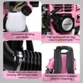thumbnail image 4 of SHUO Y - 550 CFM 52cc Backpack Gas Leaf Blower, 1.7 HP 2-Stroke Backpack Blower for Yard Maintenance (03-Pink), 4 of 12