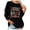 Black, variant on Womens Christmas Shirts Long Sleeve Womens Tops Printed Half Zipper Fuzzy Fleece Neck Long Sleeve Sweatshirt Pullover Tops Blouse Christmas Casual Sweater Shirts Tee Blouse
