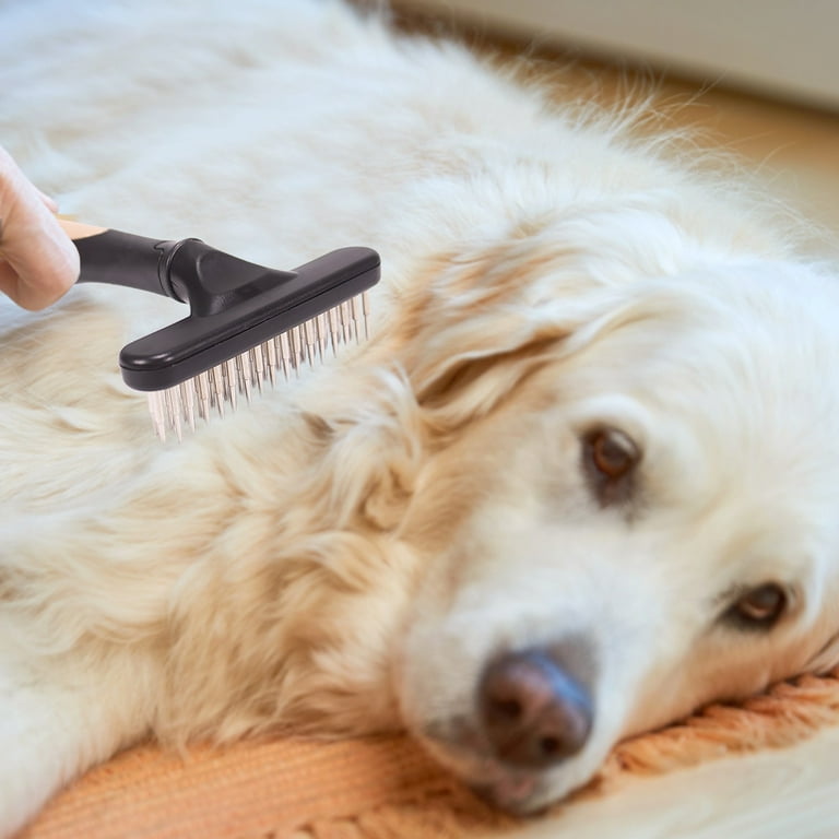 Pet Grooming Brush Shedding And Dematting Undercoat Rake Comb For