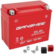 Banshee 20L-BS 12V 22Ah 320CCA AGM SLA Battery, Compatible with 2023 Indian Challenger Dark Horse Motorcycle