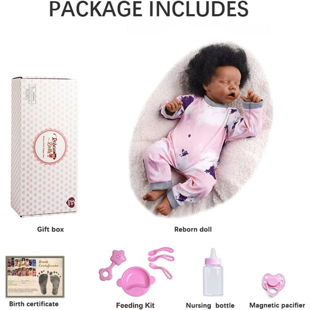 RSG 17 inch Reborn Baby Dolls Realistic Newborn Baby Dolls African