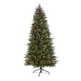 thumbnail image 3 of Nearly Natural Clear Prelit 300 LED Holiday Pine Snow Tipped Spruce Artificial Christmas Tree, 6', 3 of 9