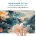 thumbnail image 4 of Naloa Mountain Lotus Serenity Gaming Mouse Pad Large Mouse Mat Long Extended Desk Pad Non-Slip Rubber Mice Pads Stitched Edges Thin Pad (16x29.5 Inch), 4 of 8