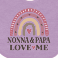 thumbnail image 4 of Inktastic Nonna and Papa Love Me Girls Rainbow Girls Baby Bib, 4 of 4