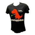 thumbnail image 3 of Sad T Rex I Am Unstoppable Tyrannosaurus Rex T-Shirt-Mens Small, 3 of 5
