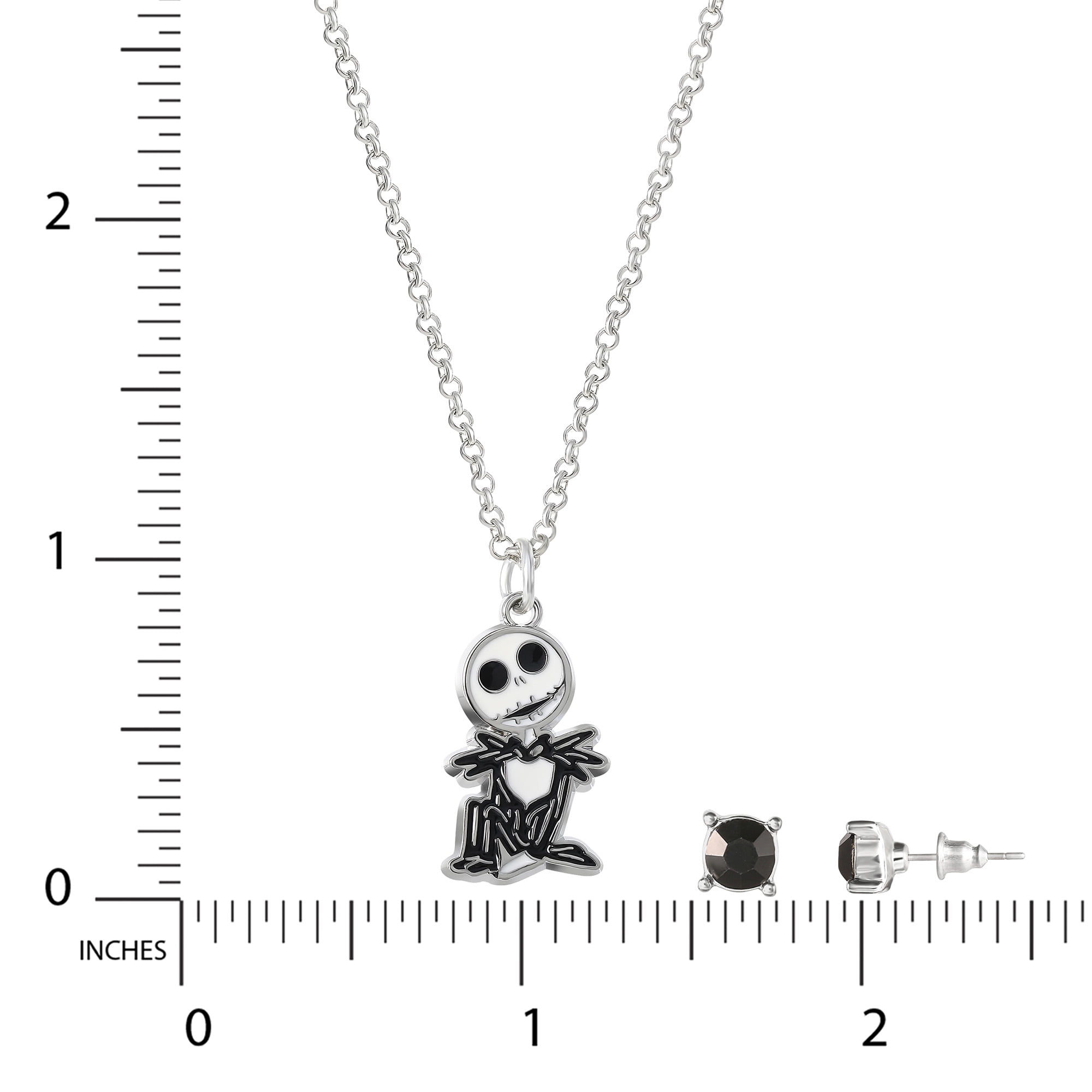 Disney- Girls Nightmare before Christmas Jack, Pendant and Earring Set