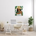 thumbnail image 2 of Stupell Industries Smiling Woman Wearing Sun Hat Drifting Leaves Graphic Art Gallery Wrapped Canvas Print Wall Art, Design by Birch&Ink, 2 of 7