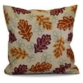 thumbnail image 2 of E by Design Flipping For Fall Retro Leaves Print Outdoor Pillow, 2 of 4