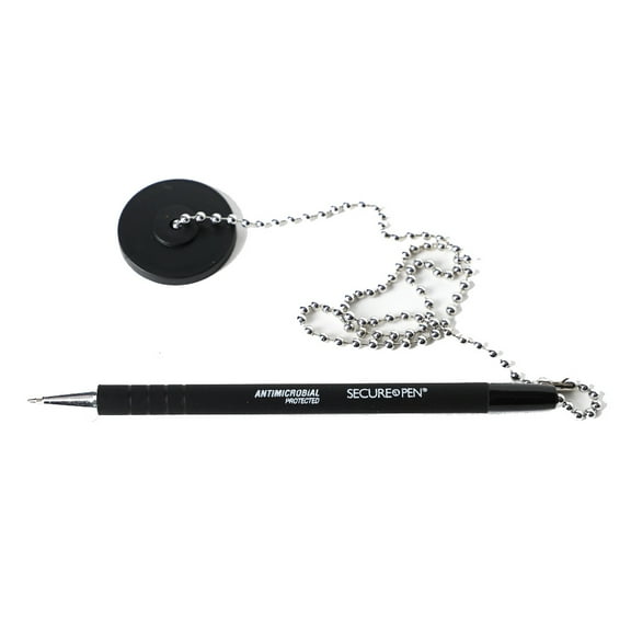 Secure-A-Pen Security Pen - Black Ink - Pack of 12 - Secure Pen