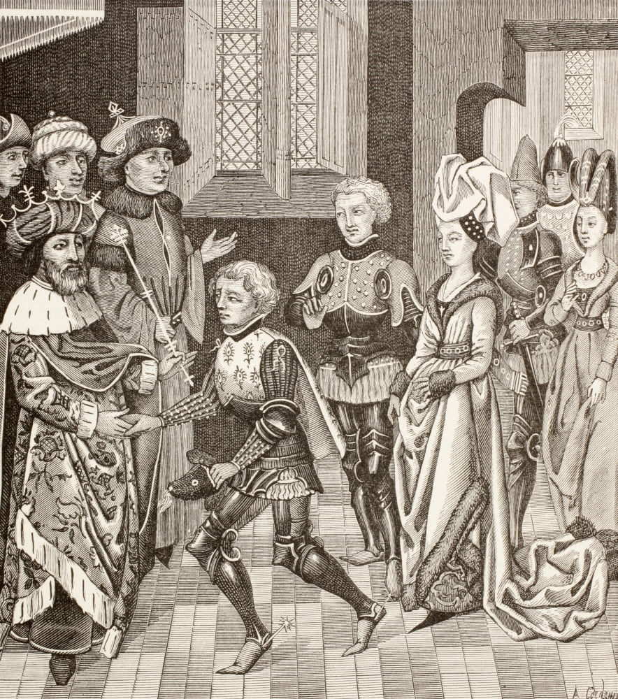 Reception Of Gautier-Sans-Avoir By The King Of Hungary Who Permits Him To Pass Through His Territory With The Crusaders During The First Crusade From Military And Religious Life In The Middle Ages By