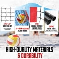 thumbnail image 6 of Zealfeel Adjustable Portable 20ft Volleyball Training Net Set with Carry Bag for Outdoor Practice, 6 of 8