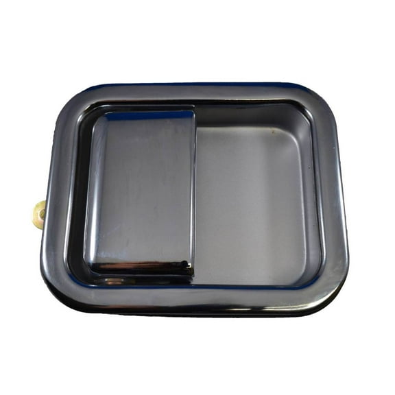 PT Auto Warehouse CH-3301M-FR - Outer Exterior Outside Door Handle, Chrome - Full Door Type, Passenger Side Front Fits select: 1991-1995 JEEP WRANGLER / YJ