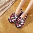 thumbnail image 4 of House Slippers for Women Men - Bouquet Rose Flowers Lightweight House Shoes Fuzzy Slippers, Soft Slip-On Cozy House Slippers for Woman Indoor Outdoor, 4 of 7