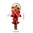 thumbnail image 3 of Kbndieu Christmas Bells Christmas Tree Hanging Ornaments with Bow, Christmas Tree Decorations Christmas Gifts (Red), 3 of 6