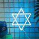 thumbnail image 4 of Star Of David Neon Sign, Hanukkah Decorations Blue Six Pointed Star Shape Light Up Acrylic With Usb Powered, Led Neon Light Wall Art Decor For Jews J, 4 of 5