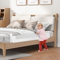 thumbnail image 2 of Infans 2PCS 60" Toddler Foldable Bed Rail w/Adjustable Safety Strap Bedrail Guard White, 2 of 4