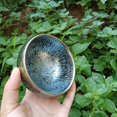 thumbnail image 5 of Bloom Tenmokus Tea Cup 130ml,Chinese Jianzhan Tea Bowl Iron Clay Natural Ore Glaze Fired in Kiln Porcelain Mug, 5 of 7