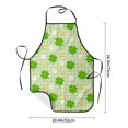 thumbnail image 4 of Naloa 1Pack Adjustable Bib Apron Waterdrop Resistant Cooking Kitchen Aprons for Women Men Chef, St Patrick's Day11 Print, 4 of 5