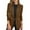 Brown, variant on Abomasnow Womens Casual Blazer Jacket Gold Button Long Sleeve Work 0ffice Blazer Shawl Lapel Open Front Jacket