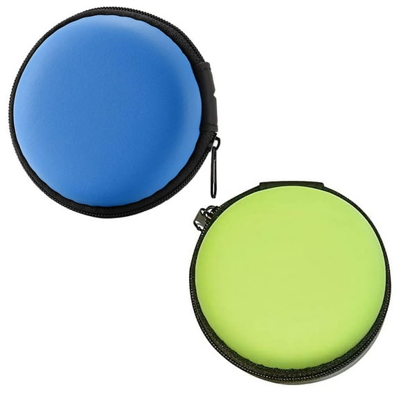 2Pcs Earphone Case Headphone Earbud Hard Protective Carrying Case Bag