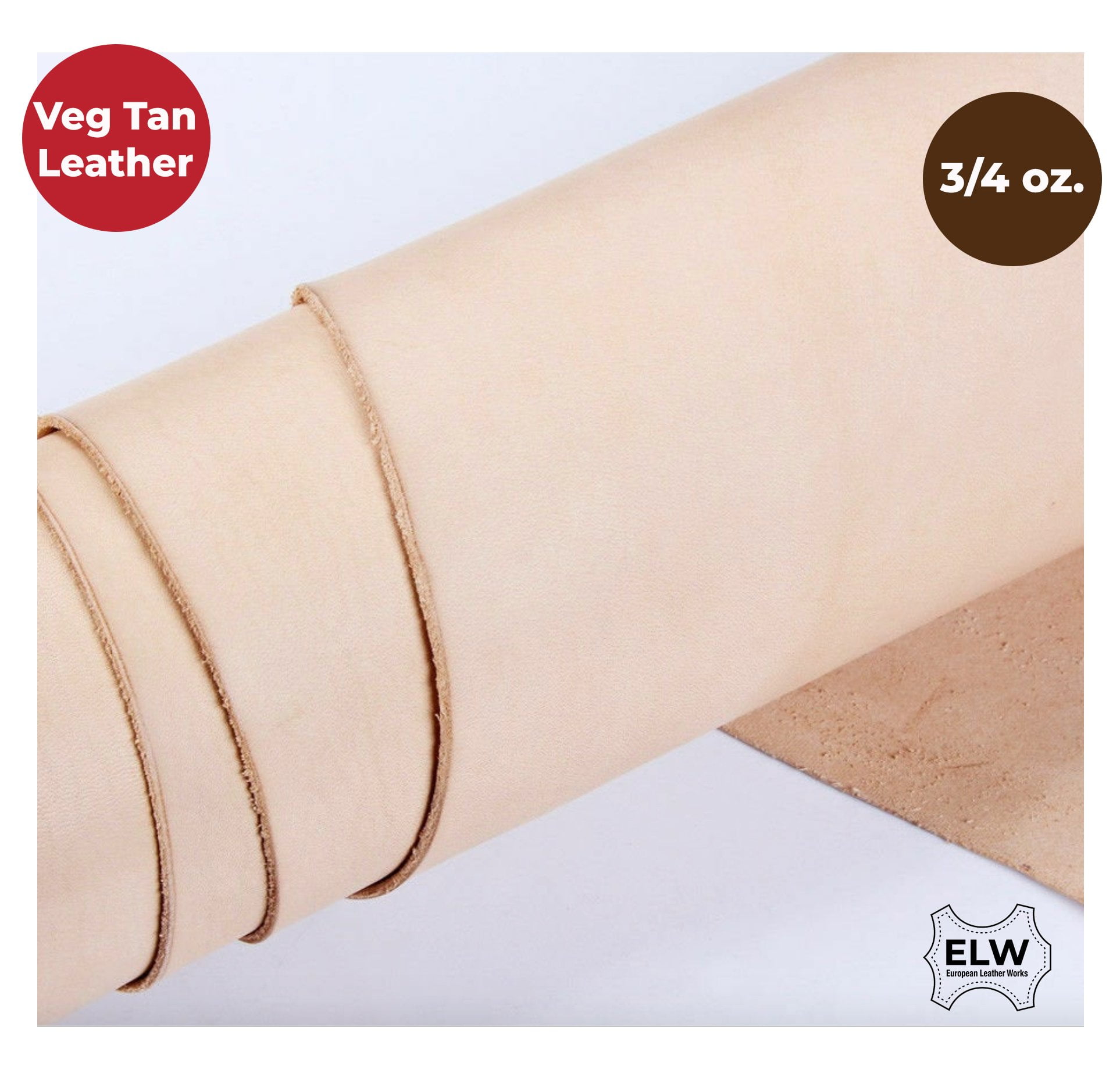 Veg Tan Tooling Leather 2.0mm Full Grain Stiff Cowhide Handmade DIY Art Crafts Carving Firm Genuine Leather 