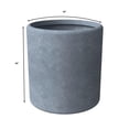 thumbnail image 6 of LeisureMod Tundra Fiberstone and MGO Clay Planter, Mid-Century Modern Round Planter Pot for Indoor and Outdoor (Aged Concrete, 26 Inch), 6 of 7