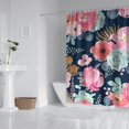 thumbnail image 2 of Waterproof Beautiful Colorful Floral Shower Curtain 72x72 Inch Boho Style Polyester Unique Shower Curtain for Bathroom Hotel Home Decor with 12 Plastic Hooks, 2 of 5