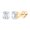 Yellow, variant on 14K Yellow Gold Unisex Round Diamond Solitaire Stud Earrings 1cttw Certified