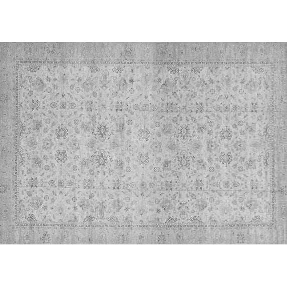 Ahgly Company Indoor Rectangle Oriental Gray Traditional Area Rugs, 4' x 6'
