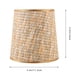 thumbnail image 2 of Sala de lámpara de lámpara tejida de estilo de granja de lámpara tejida para la lámpara de la lámpara de mesa de la lámpara de tapa de la lámpara, 2 of 7