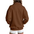 thumbnail image 5 of Womens Zip Up Hoodies 2026 Y2K Casual Long Sleeve Zipper Sweatshirts Fall Winter Comfy Track Jackets with Pockets, L, 5 of 6
