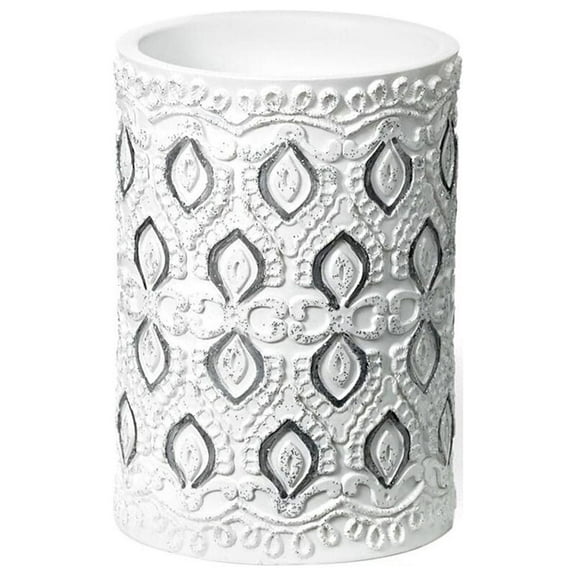 Popular Bath Monaco Tumbler, White, 3x3x4.5 Inches