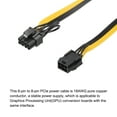 thumbnail image 5 of Uxcell PCIe Cable 6 Pin Female to 8 Pin (62) Male PCI Express Power Adapter Cable GPU Power Supply Cable 320mm, 5 of 6