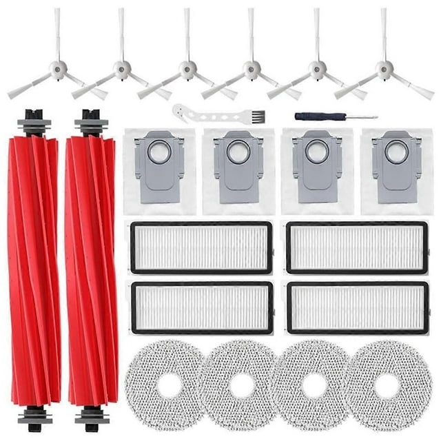 Replacement Parts for Roborock Qrevo S/Qrevo MaxV/Qrevo Pro Vacuum Cleaner Main Side Brushes HEPA Fi