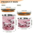 thumbnail image 3 of BZSMCE Food Storage Container 304 F Stainless Steel Containers Pink Puppy Paradise Printing, 3 of 8