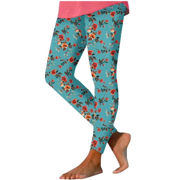 WAGUTH Women's Print High Waist Leggings Color Block Full-Length Yoga Pants Butt Lifting Workout Running Tights S-3XL