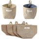 thumbnail image 2 of cestas de almacenamiento de lino y algodón, bolsa colgante para guardar cosméticos y artículos pequeños., 2 of 5