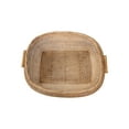 thumbnail image 4 of Kouboo Cambria Rectangular Open Weave Storage Basket, Storage Baskets with Wooden Handles Woven Bin Organizers, Honey Brown, 4 of 6