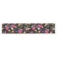 thumbnail image 2 of MKHERT Flowers black Table Runner for Wedding Party Banquet Decoration 14x72 inch, 2 of 3
