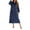 Blue, variant on Whlbf Womens Coats Plus Size Fall And Winter New Long Sleeve Zipper Pajamas Home Wear Red L
