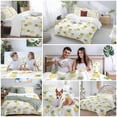 thumbnail image 5 of 3 Piece Yellow Fruits Duvet Cover Set Twin Size, Microfiber Comforter/Quilt Cover with Corner Ties and 2 Pillowcases, Summer Fruits Watercolor Tropical All Season Soft Bedding with Zipper Closure, 5 of 8