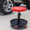 thumbnail image 2 of Big Red ATRHL6201R Torin Heavy Duty Rolling Pneumatic Creeper Garage/Shop Seat: Padded Adjustable Mechanic Stool with Tool Tray Storage, Red, 2 of 8