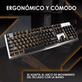 thumbnail image 3 of Kit Mouse Teclado C/luces Led Silenciosas Computadora Laptop Teclado Negro/naranja, 3 of 4