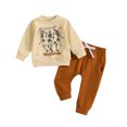 thumbnail image 5 of Douhoow 0-3 Years Baby Boy Halloween Outfits Long Sleeve Skeleton Sweatshirts Pants 2Pcs Fall Clothes, 5 of 8
