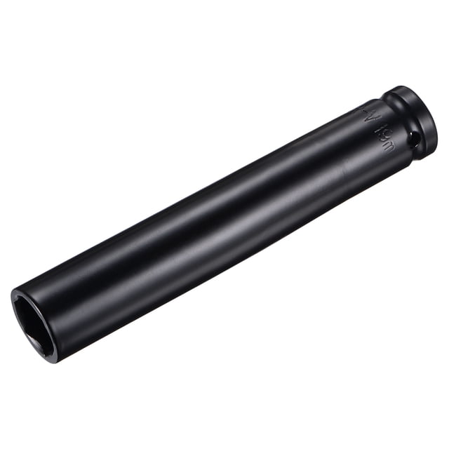Unique Bargains 1/2' Drive by 19mm Deep Impact Socket, Heat-Treated CR-V Steel 6' Length, 6-Point Metric Sizes